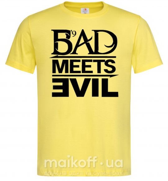 Мужская футболка BAD MEETS EVIL Лимонный фото