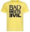 Чоловіча футболка BAD MEETS EVIL Лимонний фото