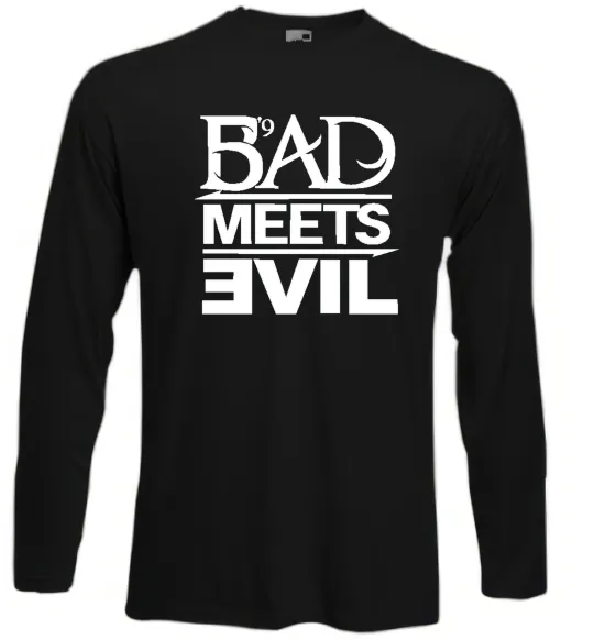 Лонгслив BAD MEETS EVIL Черный фото