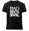 Чоловіча преміум футболка BAD MEETS EVIL Чорний фото