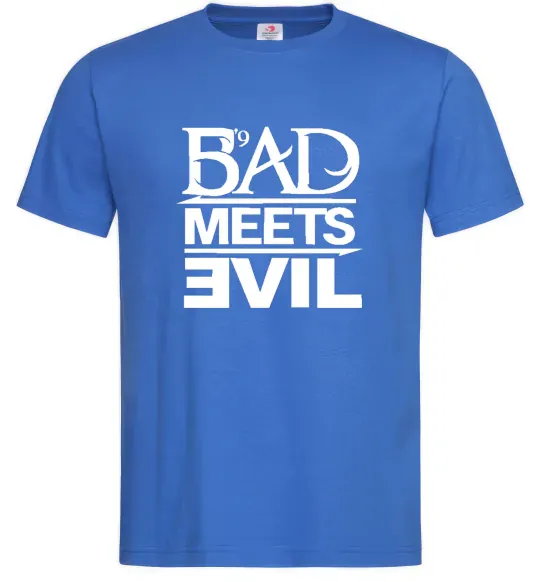 Чоловіча футболка BAD MEETS EVIL Яскраво-синій фото
