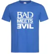 Чоловіча футболка BAD MEETS EVIL Яскраво-синій фото