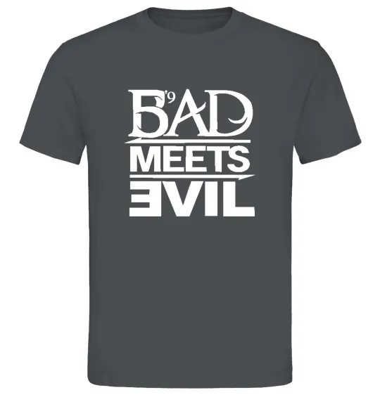 Чоловіча футболка BAD MEETS EVIL Графіт фото