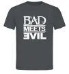 Чоловіча футболка BAD MEETS EVIL Графіт фото