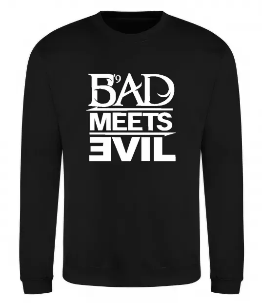 Свитшот BAD MEETS EVIL Черный фото