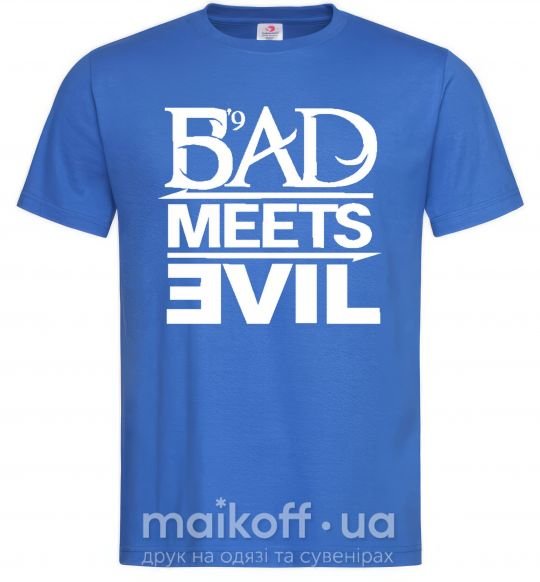 Мужская футболка BAD MEETS EVIL Ярко-синий фото