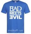 Мужская футболка BAD MEETS EVIL Ярко-синий фото