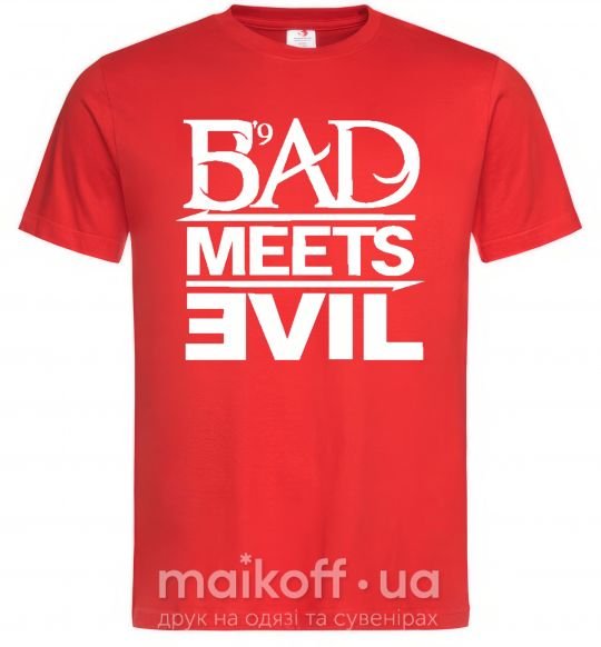Чоловіча футболка BAD MEETS EVIL Червоний фото