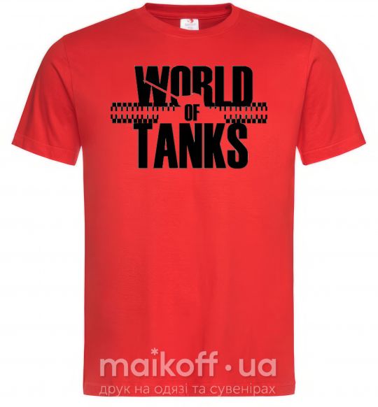 Мужская футболка WORLD OF TANKS Красный фото