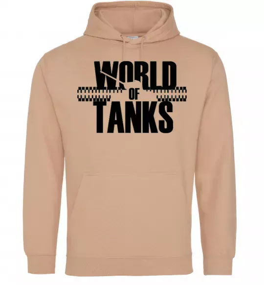 Чоловіча толстовка (худі) WORLD OF TANKS Пісочний фото