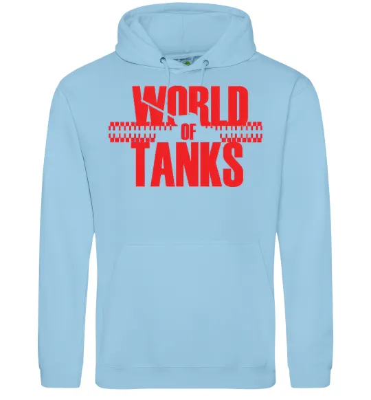 Мужская толстовка (худи) WORLD OF TANKS Голубой фото