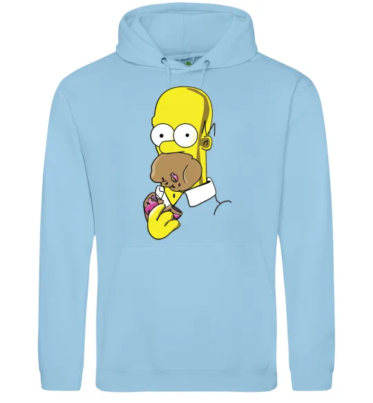 Мужская толстовка (худи) Гомер Сімпсон Голубой фото