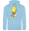 Мужская толстовка (худи) Гомер Сімпсон Голубой фото