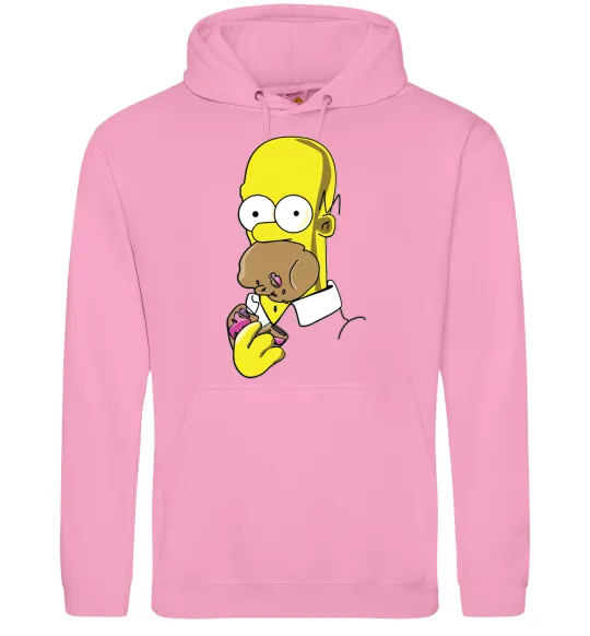 Жіноча толстовка (худі) Гомер Сімпсон Рожевий фото