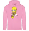 Жіноча толстовка (худі) Гомер Сімпсон Рожевий Жіноча толстовка (худі) Гомер Сімпсон Рожевий фото
