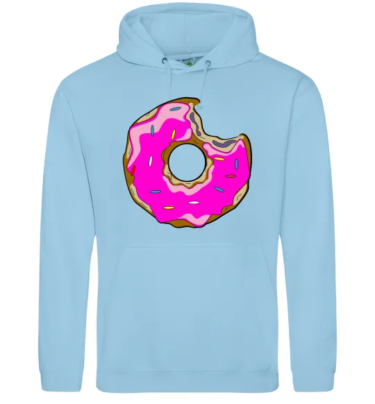 Женская толстовка (худи) +DONUT Голубой фото