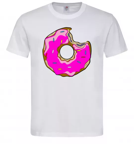 Чоловіча футболка +DONUT Білий фото