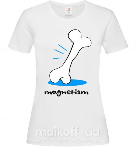 Жіноча футболка MAGNETISM Білий фото
