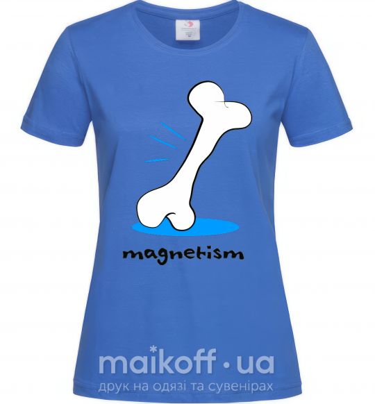 Жіноча футболка MAGNETISM Яскраво-синій фото