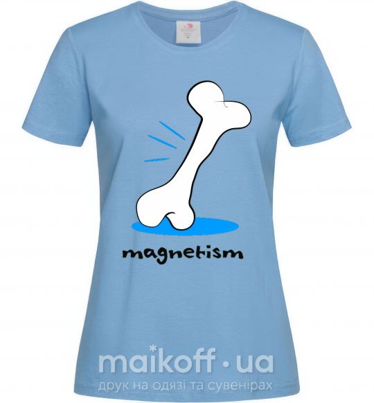 Женская футболка MAGNETISM Голубой фото