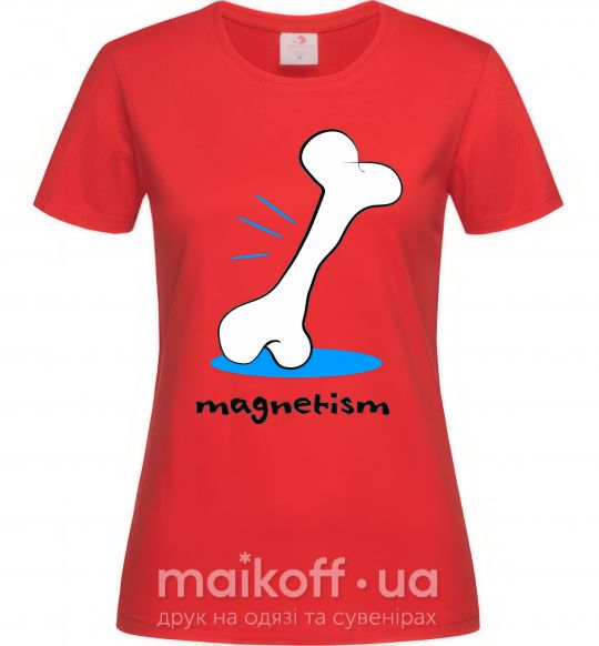 Жіноча футболка MAGNETISM Червоний фото