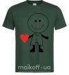 Чоловіча футболка BOY WITH HEART Темно-зелений фото