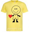 Чоловіча футболка BOY WITH HEART Лимонний фото
