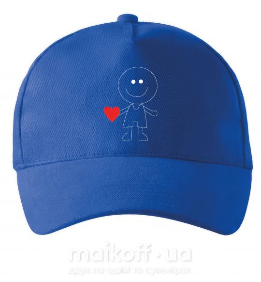 Кепка BOY WITH HEART Ярко-синий фото