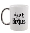 Чашка з кольоровою ручкою THE BEATLES BOLD Срібло фото