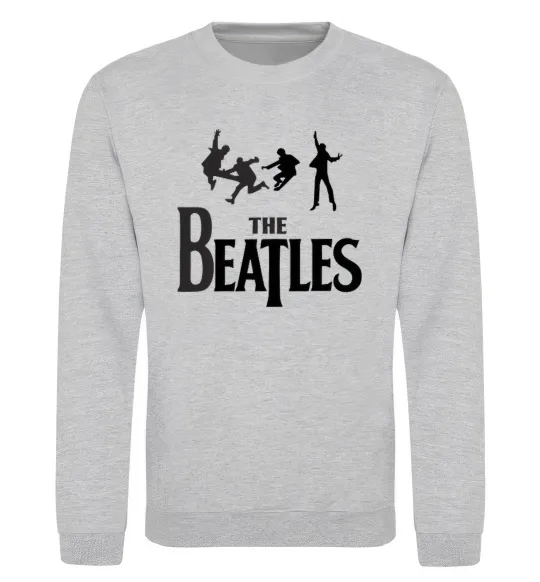 Свитшот The Beatles bold Серый меланж фото