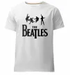 Мужская премиум футболка THE BEATLES BOLD Белый фото