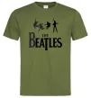 Чоловіча футболка THE BEATLES BOLD Оливковий фото