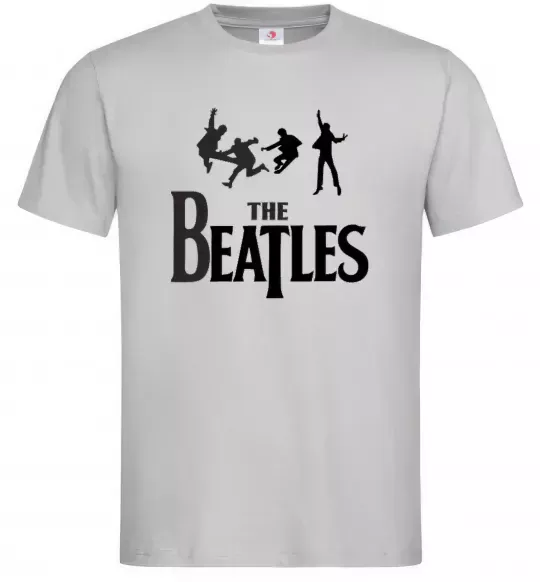 Чоловіча футболка THE BEATLES BOLD Сірий фото