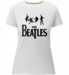 Женская премиум футболка THE BEATLES BOLD Белый фото