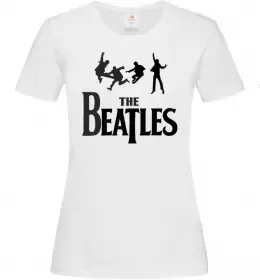 Женская футболка Гурт The Beatles Белый фото