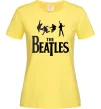 Женская футболка THE BEATLES BOLD Лимонный фото