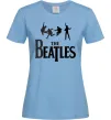 Женская футболка THE BEATLES BOLD Голубой фото