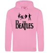 Чоловіча толстовка (худі) The Beatles bold Рожевий фото