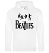 Чоловіча толстовка (худі) THE BEATLES BOLD Білий фото