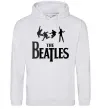 Чоловіча толстовка (худі) THE BEATLES BOLD Сірий меланж фото