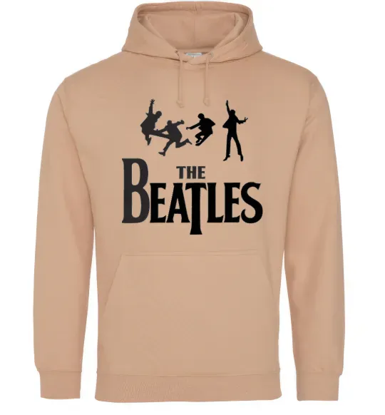 Чоловіча толстовка (худі) THE BEATLES BOLD Пісочний фото