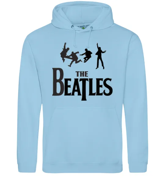 Чоловіча толстовка (худі) The Beatles bold Блакитний фото