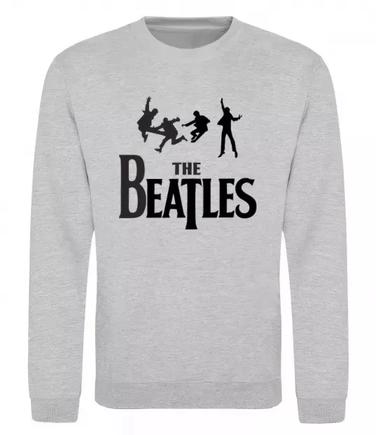 Світшот THE BEATLES BOLD Сірий меланж фото