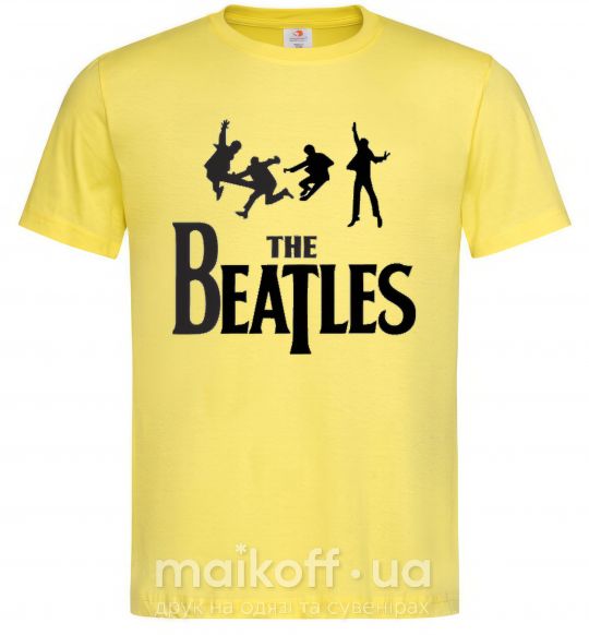 Мужская футболка THE BEATLES BOLD Лимонный фото