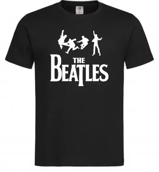 Чоловіча футболка THE BEATLES BOLD Чорний фото