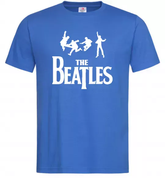 Чоловіча футболка THE BEATLES BOLD Яскраво-синій фото