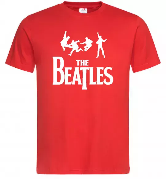 Чоловіча футболка THE BEATLES BOLD Червоний фото