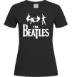 Женская футболка THE BEATLES BOLD Черный фото