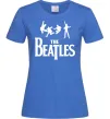 Женская футболка THE BEATLES BOLD Ярко-синий фото