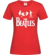 Женская футболка THE BEATLES BOLD Красный фото